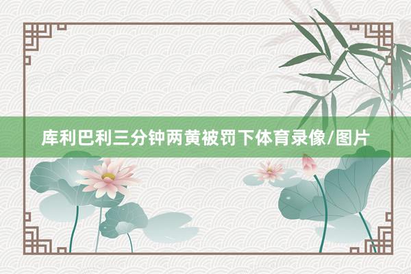 库利巴利三分钟两黄被罚下体育录像/图片