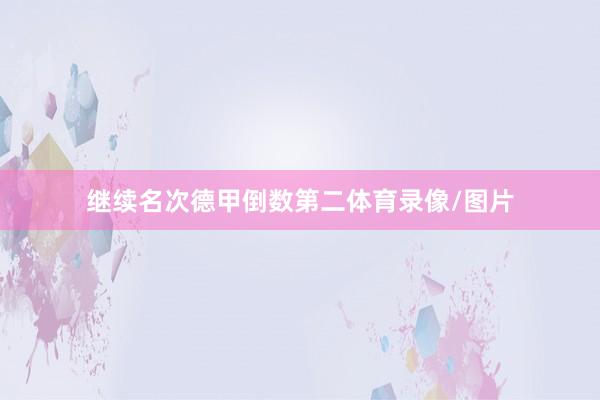 继续名次德甲倒数第二体育录像/图片