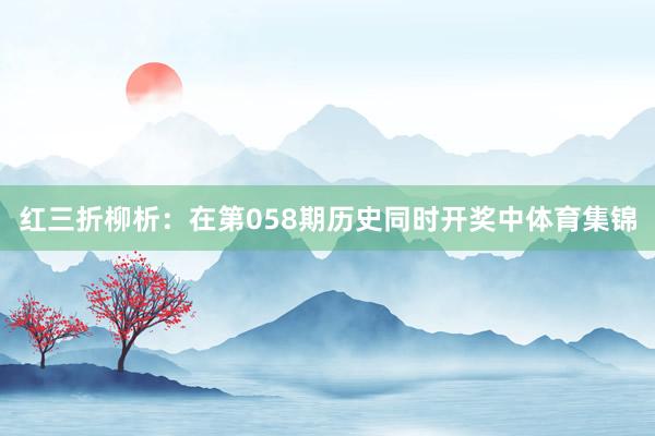 红三折柳析：在第058期历史同时开奖中体育集锦