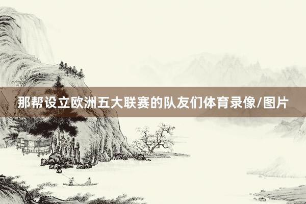 那帮设立欧洲五大联赛的队友们体育录像/图片