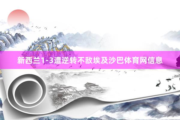 新西兰1-3遭逆转不敌埃及沙巴体育网信息